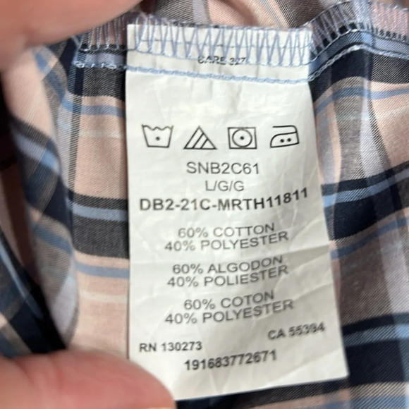 Vintage NWT sleeveless country pink plaid shirt L & XL Yellowstone,western vibe - Picture 10 of 15